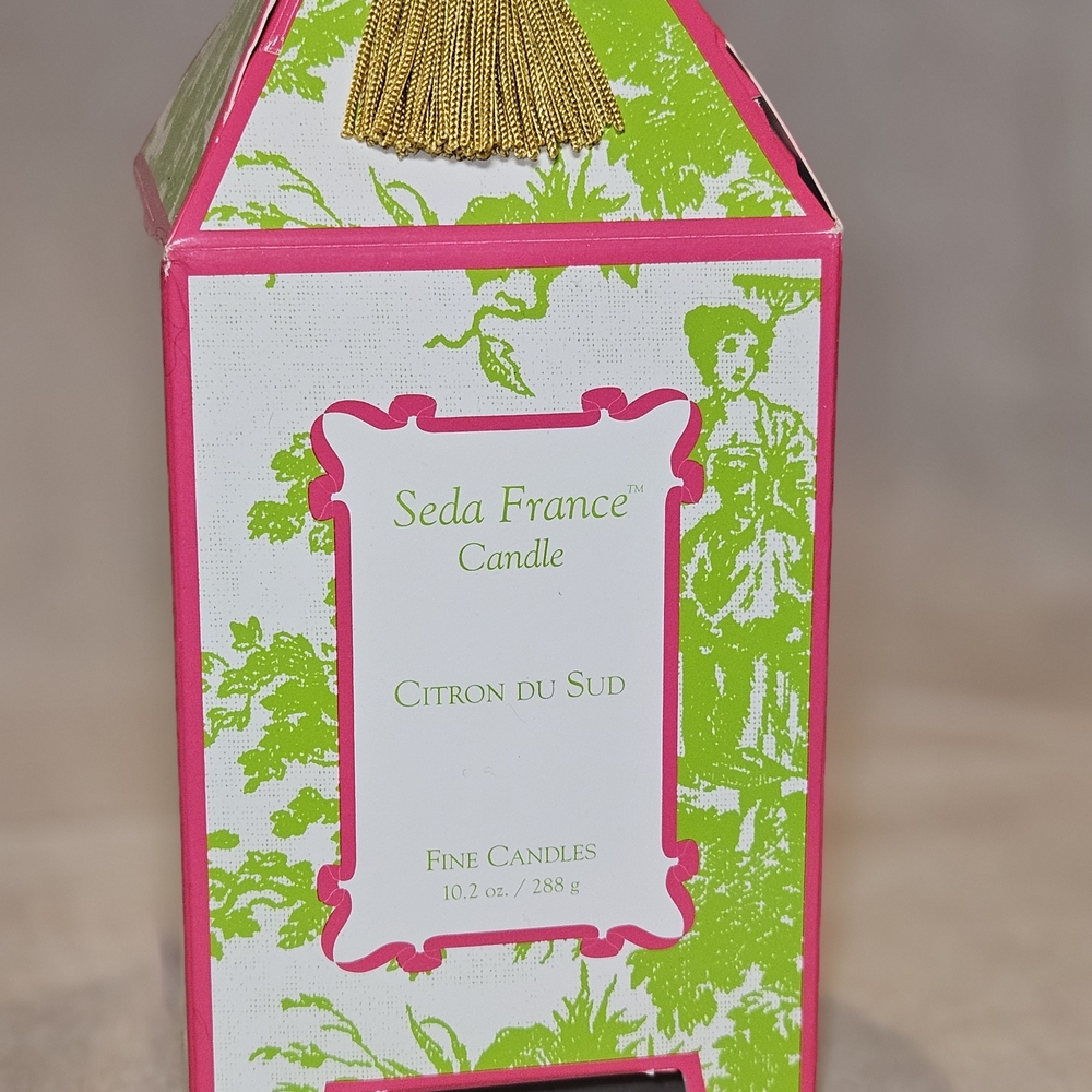 Citron du Sud Candle – Pink & Lime Green Packaging